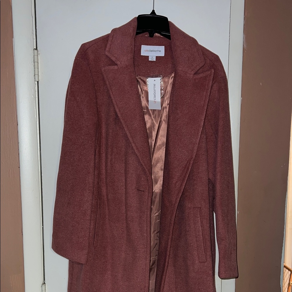 Liz Claiborne Women's Mauve Trench Coat